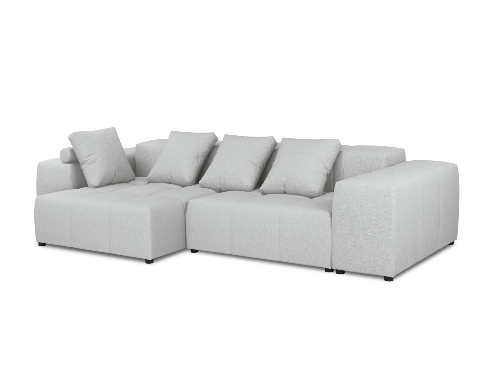 Rome Modular Reversible Ecksofa 4 Sitzer in Light Grey-Babel präsentiert im Onlineshop von KAQTU Design AG. Ecksofa ist von Cosmopolitan Design
