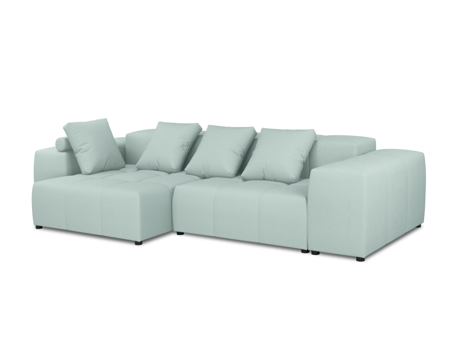 Rome Modular Reversible Ecksofa 4 Sitzer in Mint-Babel präsentiert im Onlineshop von KAQTU Design AG. Ecksofa ist von Cosmopolitan Design