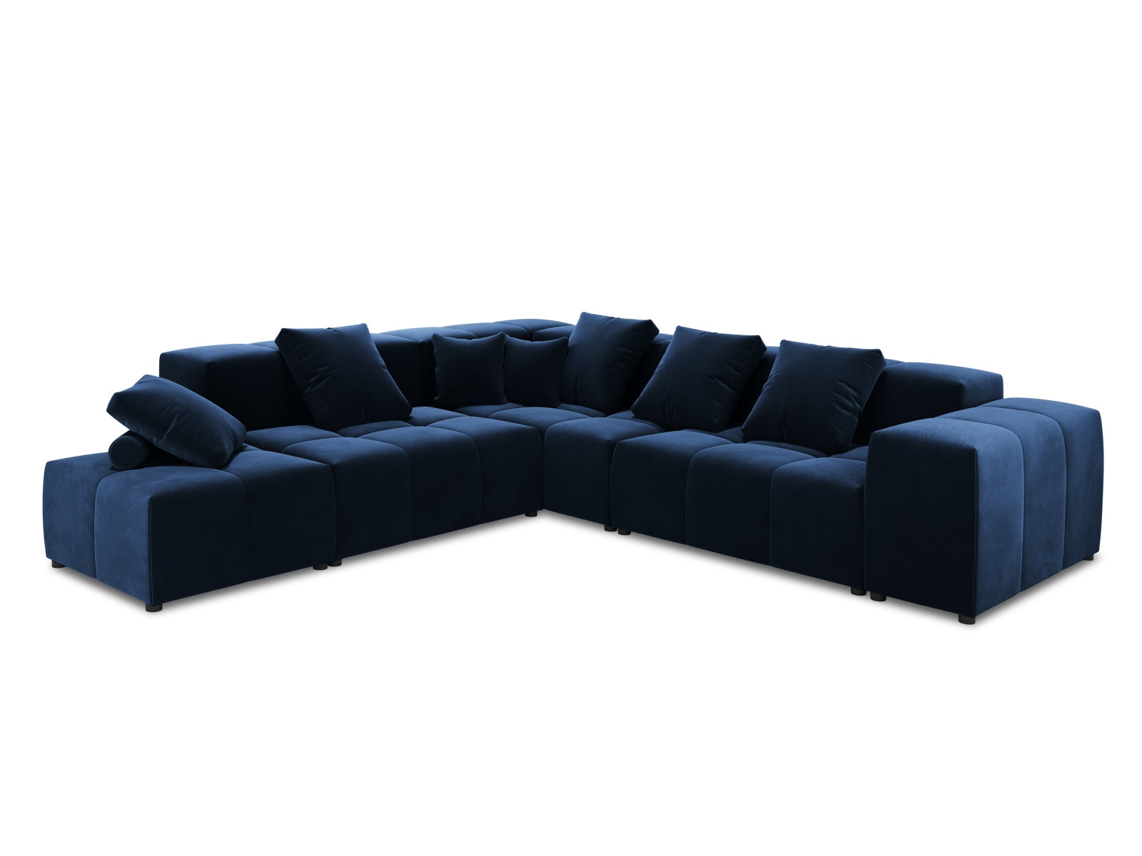 Rome Velour Modular Reversible Ecksofa 7 Sitzer in Royal Blue präsentiert im Onlineshop von KAQTU Design AG. Ecksofa ist von Cosmopolitan Design