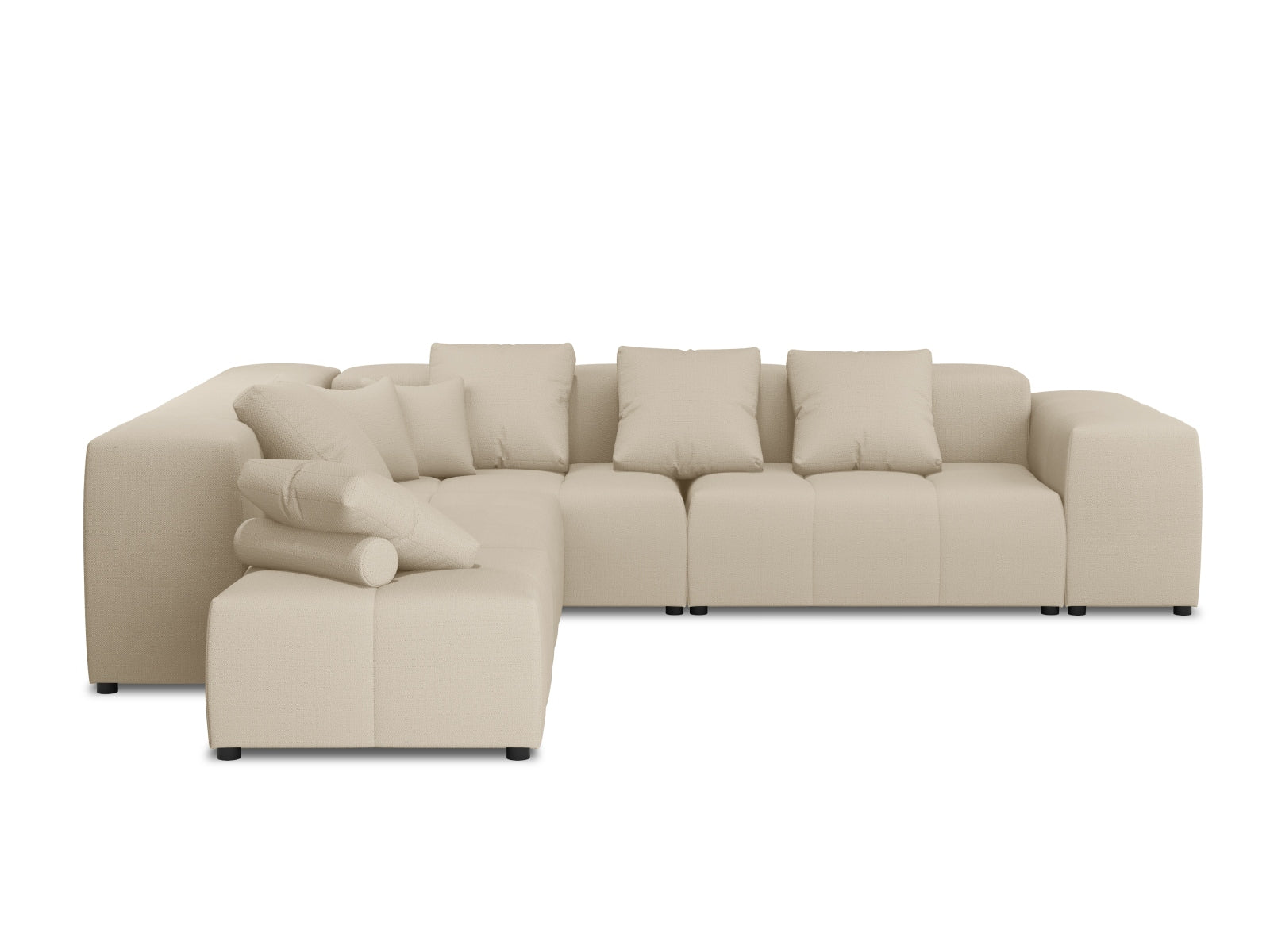 Rome Modular Reversible Ecksofa 7 Sitzer in Beige-Babel präsentiert im Onlineshop von KAQTU Design AG. Ecksofa ist von Cosmopolitan Design