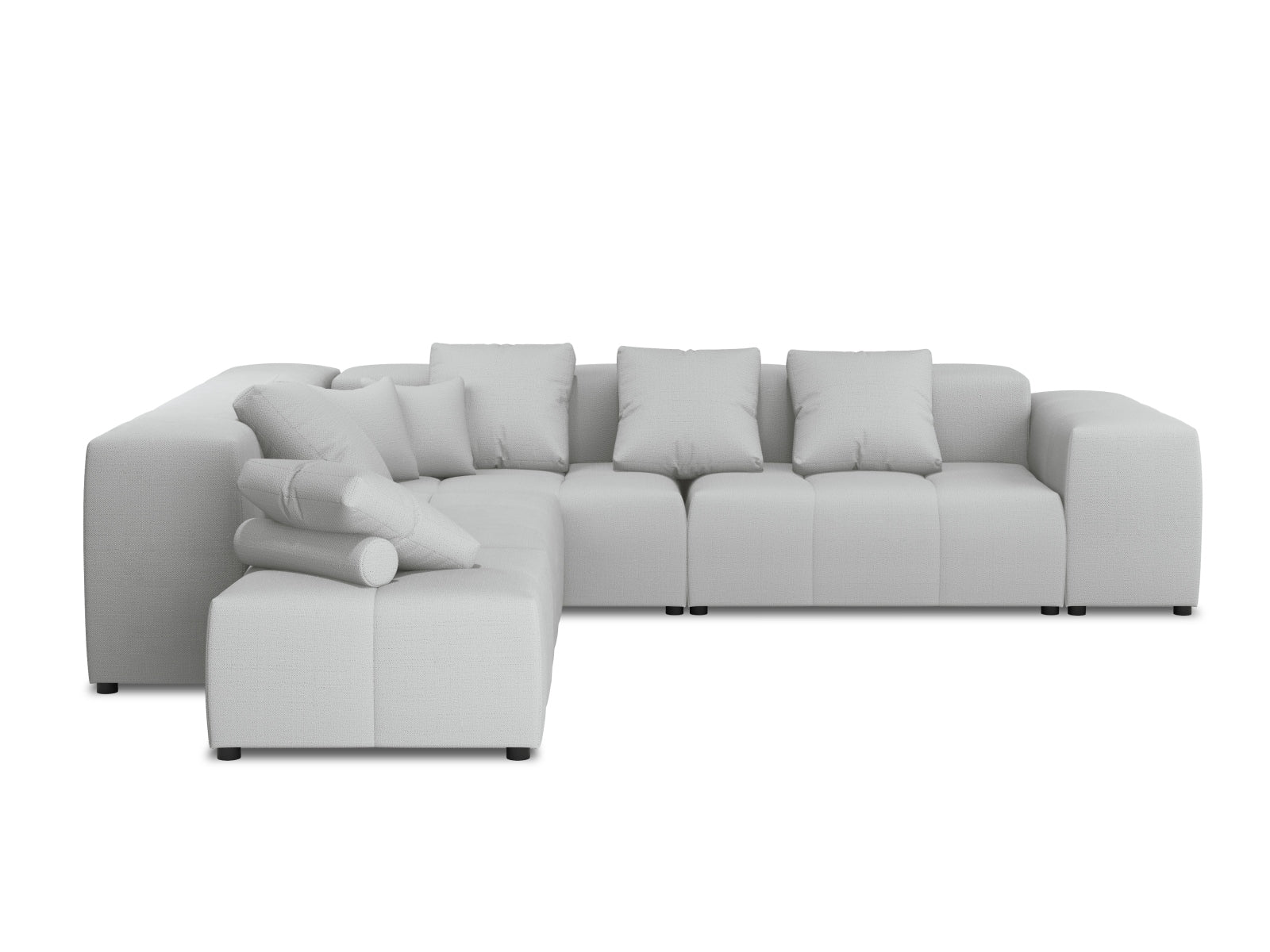Rome Modular Reversible Ecksofa 7 Sitzer in Light Grey-Babel präsentiert im Onlineshop von KAQTU Design AG. Ecksofa ist von Cosmopolitan Design