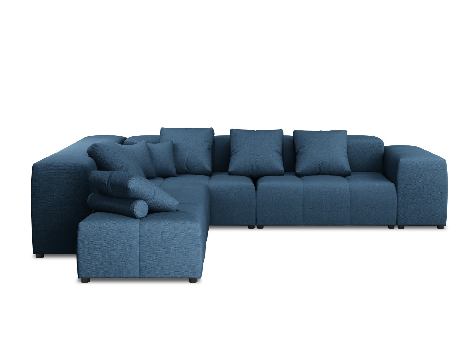 Rome Modular Reversible Ecksofa 7 Sitzer in Dark Blue-Babel präsentiert im Onlineshop von KAQTU Design AG. Ecksofa ist von Cosmopolitan Design