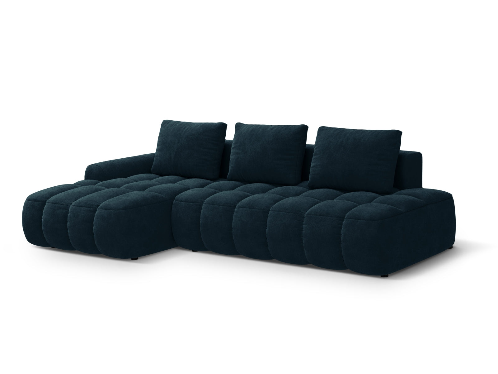 Stylisches Linz Ecksofa mit offener Seite links, 3-Sitzer, ideal für Schlafkomfort und zusätzlichen Stauraum in Ihrem Wohnraum.