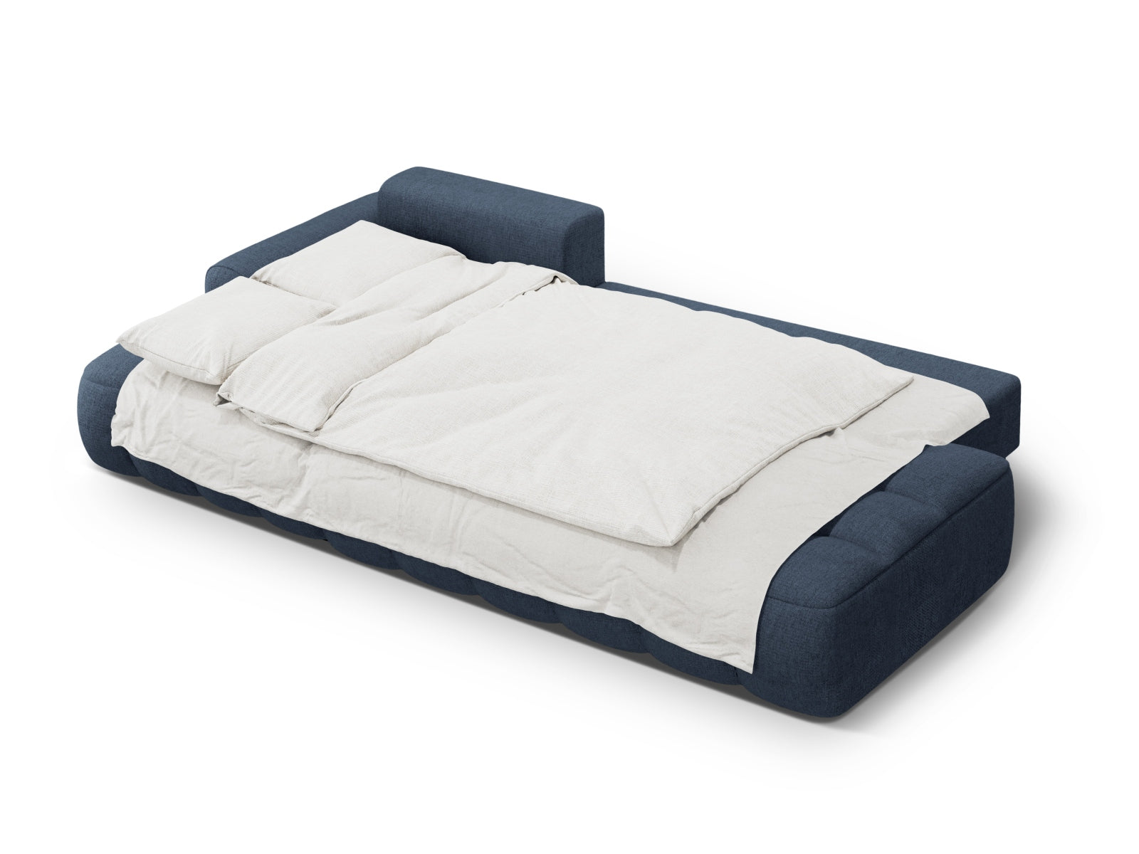 Stylisches Linz Ecksofa mit offener linker Seite, 3-Sitzer, ideal für Schlafgelegenheit und praktischen Stauraum.