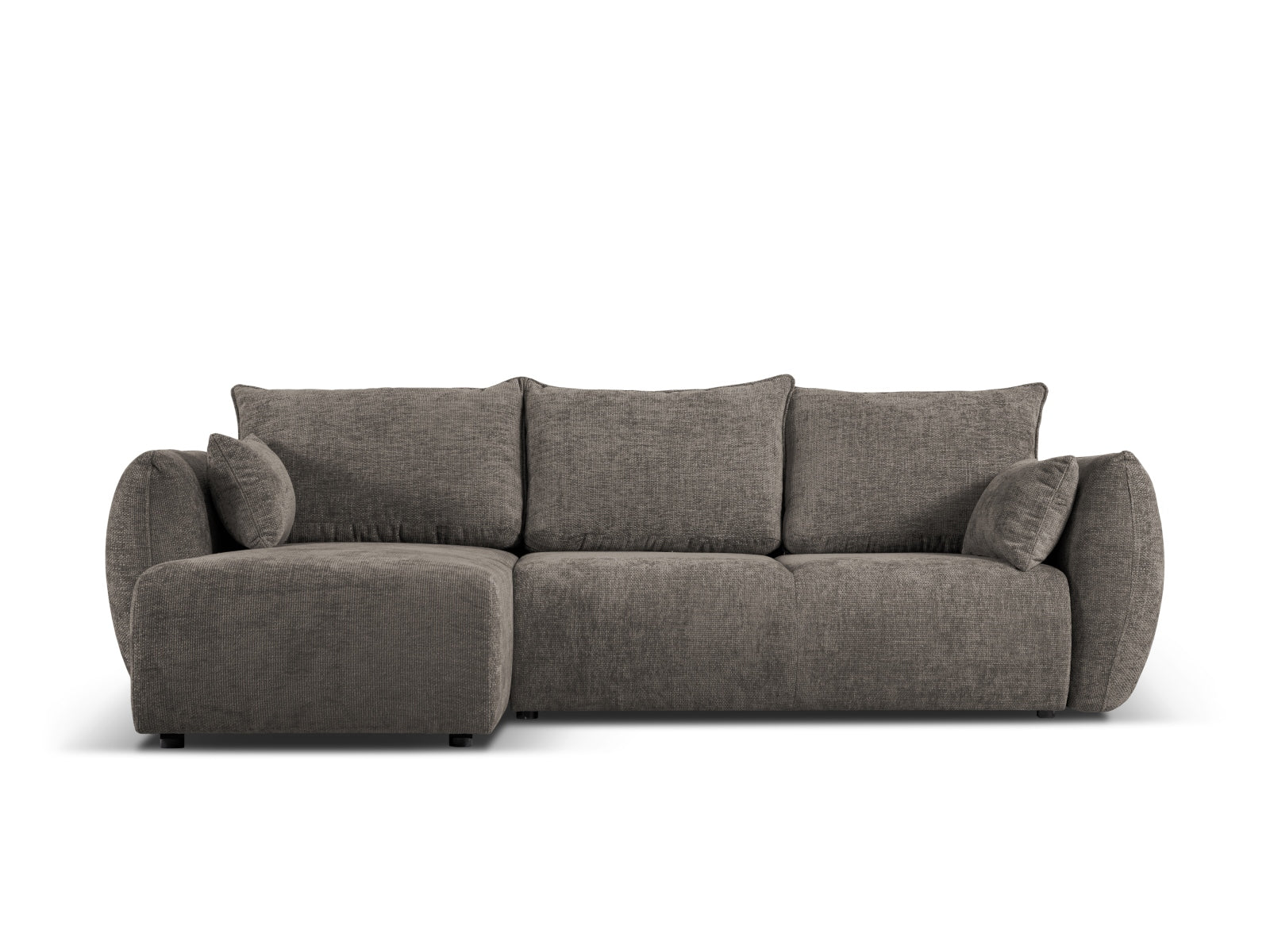 4-Sitzer Ecksofa Matera mit Schlaffunktion und Stauraum, links in Grey-Haga präsentiert im Onlineshop von KAQTU Design AG. Bettsofa links ist von Cosmopolitan Design