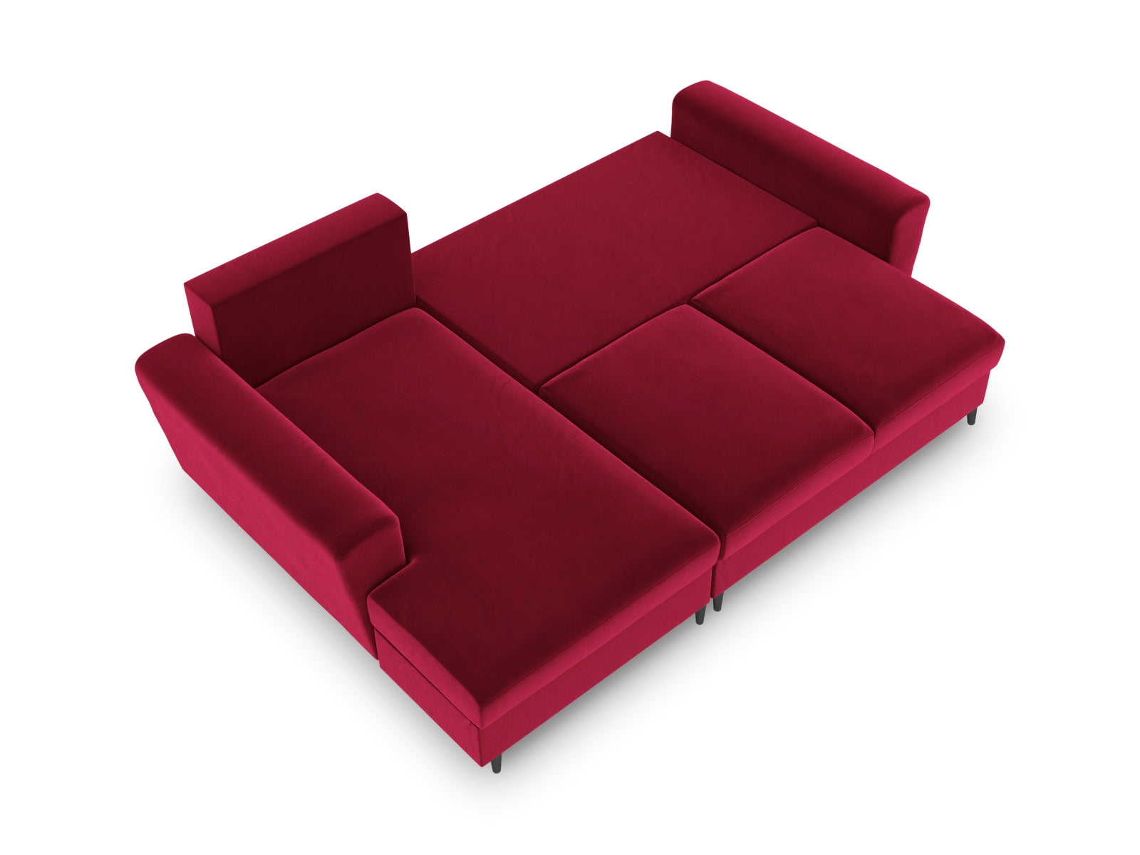 Elegantes Kyoto Ecksofa links, 4-Sitzer mit Schlafoption und Stauraum, ideal für stilvolle und funktionale Wohnräume.