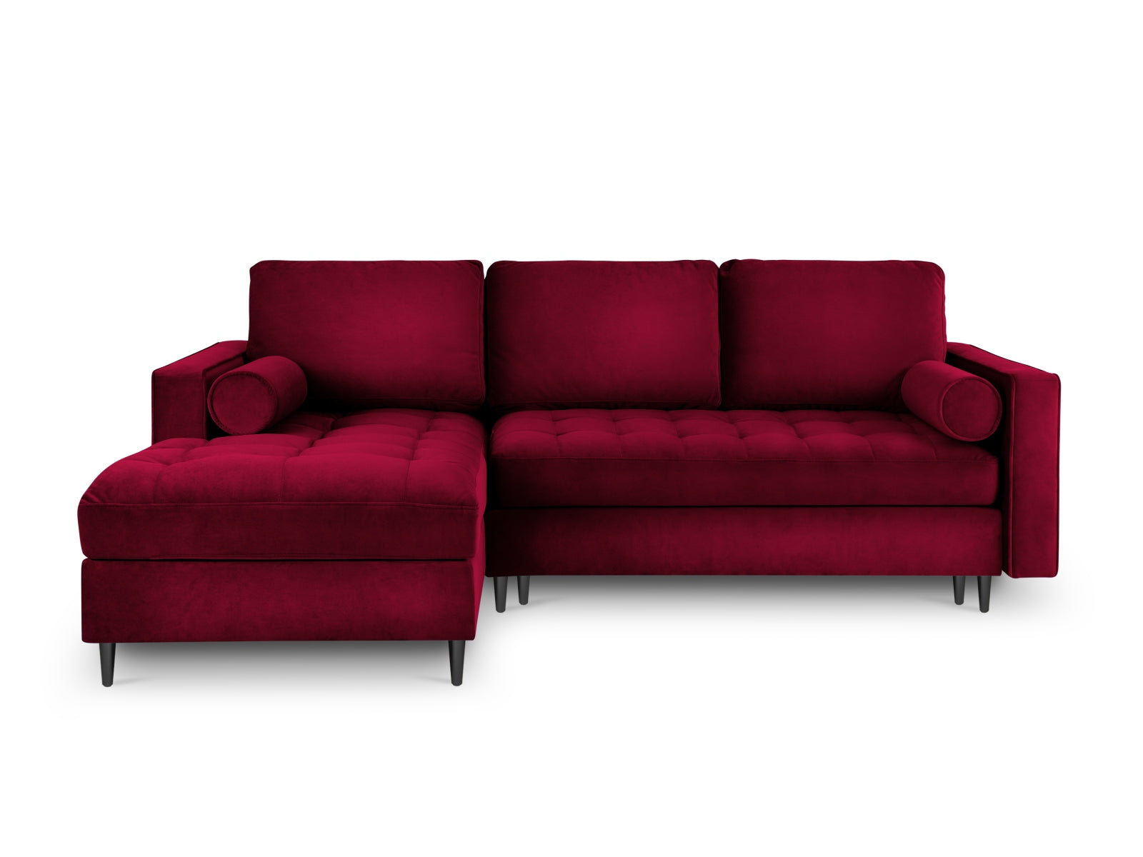 Modernes 5-Sitzer Ecksofa links Aspen, multifunktional mit Schlaffunktion und Stauraum, perfekt für gemütliche Abende und stilvolle Einrichtung.