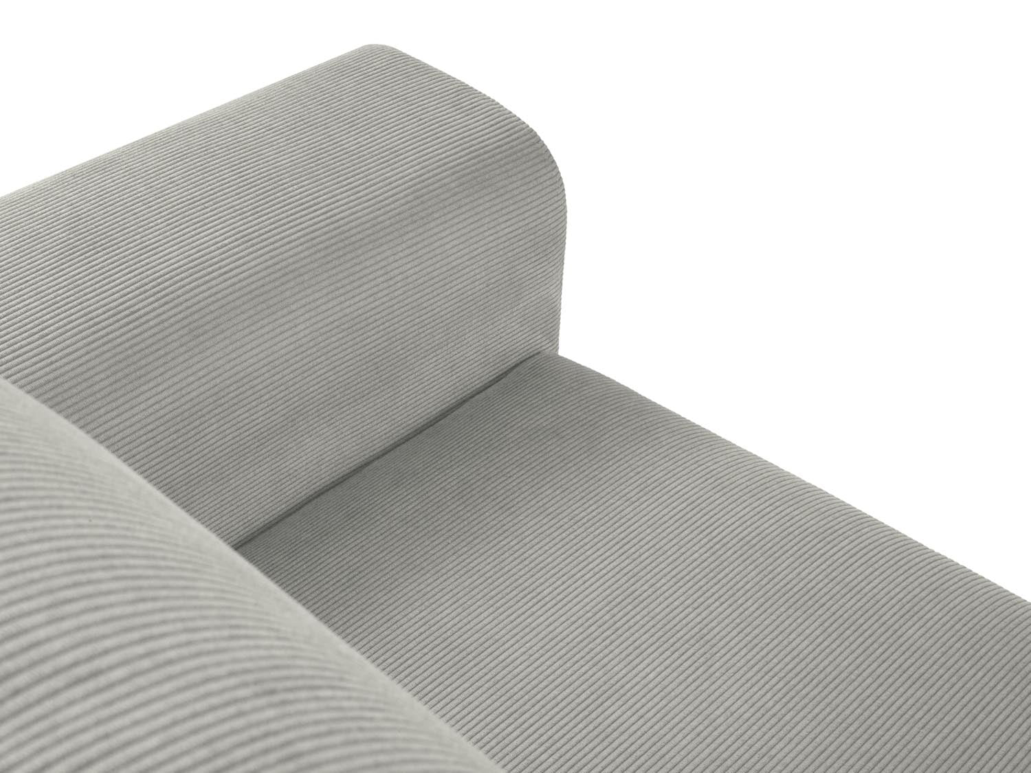 Stylisches Kyoto Ecksofa links in elegantem Grau, 4-Sitzer mit praktischer Schlaffunktion und Stauraum für optimale Raumnutzung.