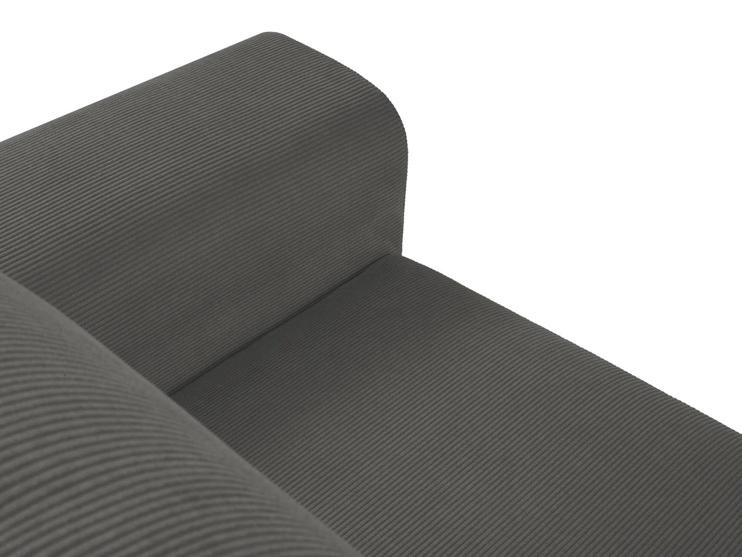 Stylisches Kyoto Ecksofa links in elegantem Grau, 4-Sitzer mit praktischer Schlaffunktion und Stauraum für optimale Raumnutzung.