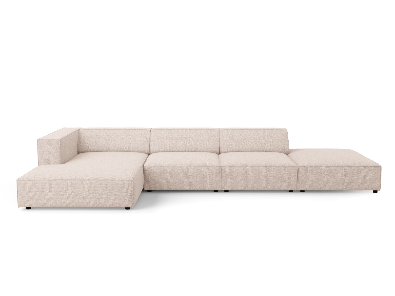Arendal Ecksofa links 5 Sitzer in Beige-Haga präsentiert im Onlineshop von KAQTU Design AG. Ecksofa links ist von Cosmopolitan Design