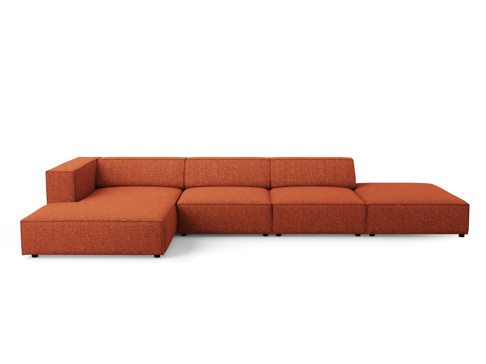Arendal Ecksofa links 5 Sitzer in Terracotta-Haga präsentiert im Onlineshop von KAQTU Design AG. Ecksofa links ist von Cosmopolitan Design