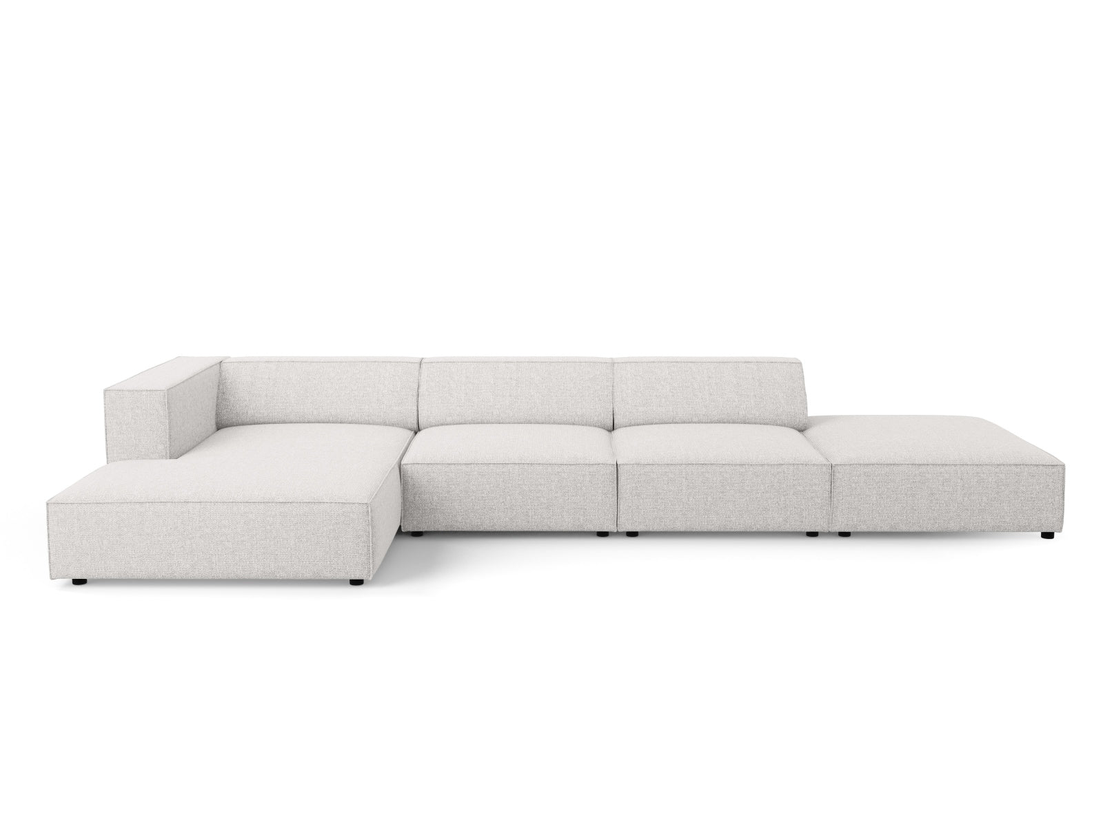 Arendal Ecksofa links 5 Sitzer in Light Grey-Haga präsentiert im Onlineshop von KAQTU Design AG. Ecksofa links ist von Cosmopolitan Design
