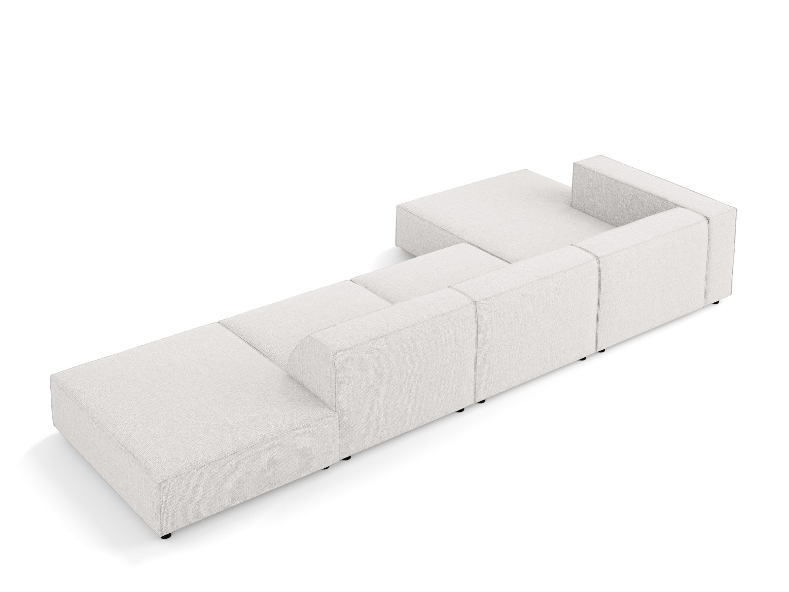 Modernes 5-Sitzer Ecksofa Arendal links in stilvollem Grau, ideal für einladende Wohnräume und zeitgemäße Einrichtung von Cosmopolitan Design.