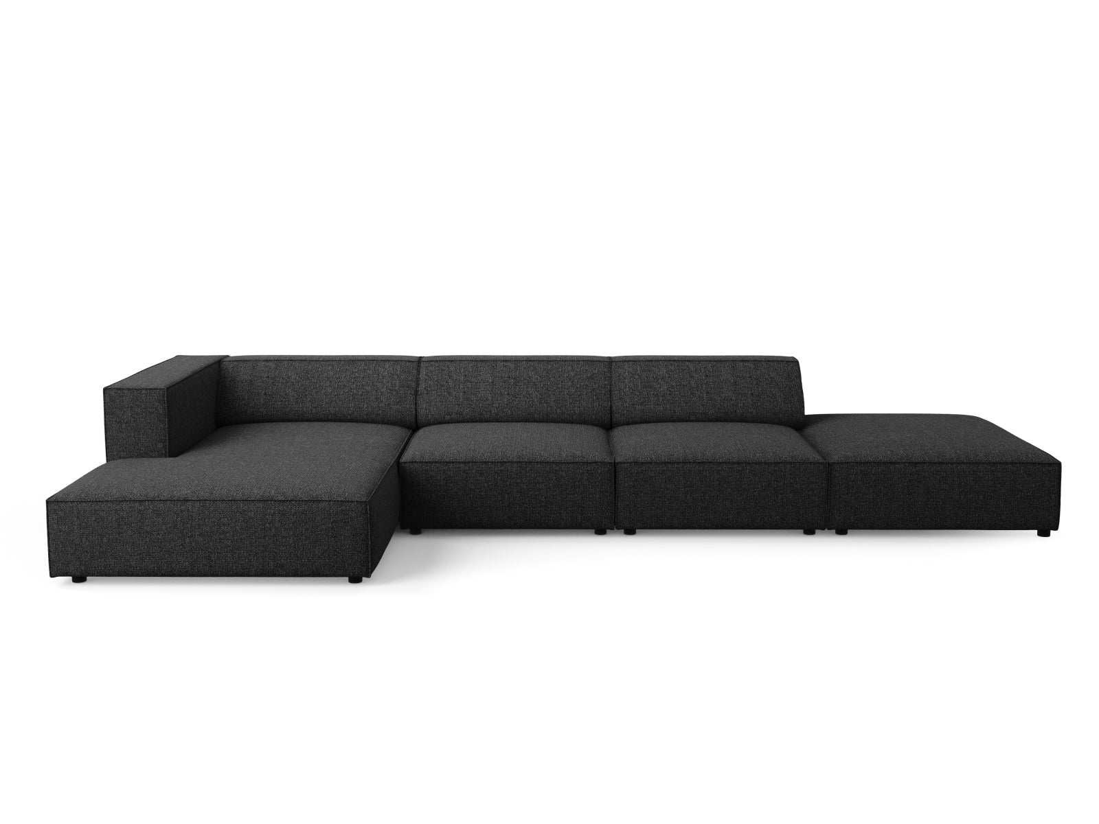 Arendal Ecksofa links 5 Sitzer in Black-Haga präsentiert im Onlineshop von KAQTU Design AG. Ecksofa links ist von Cosmopolitan Design