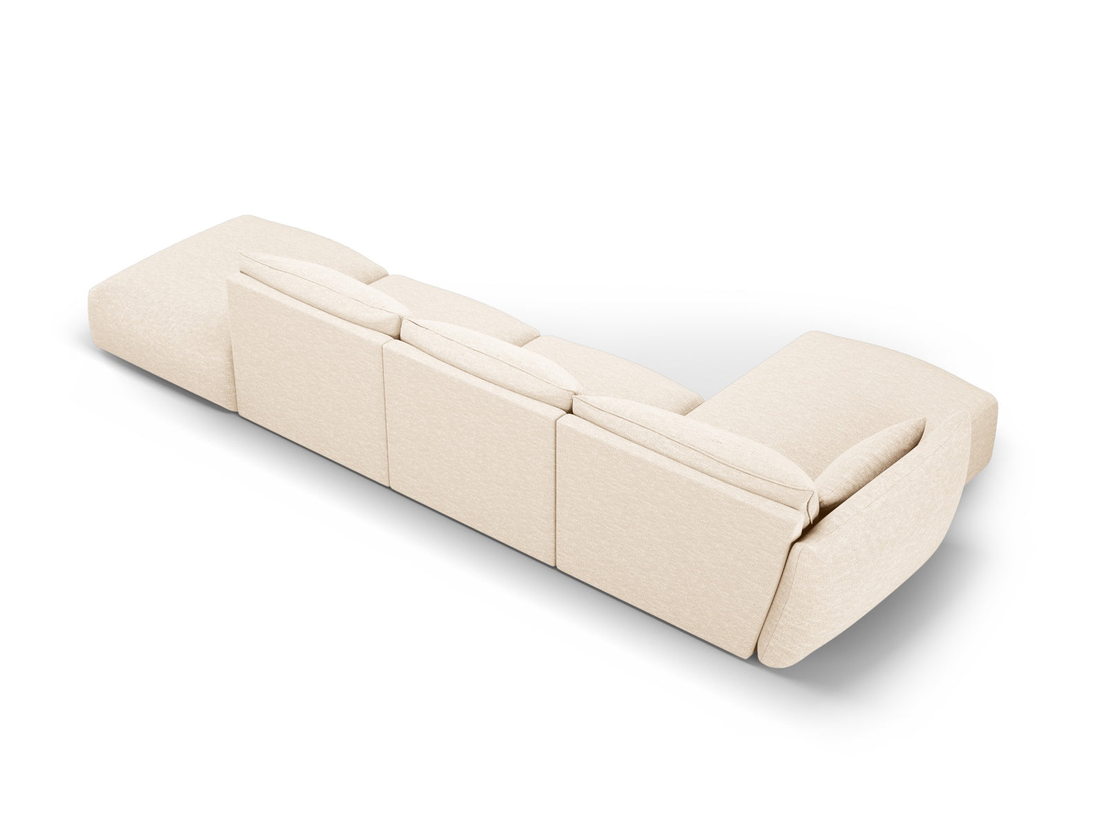 5-Sitzer Ecksofa links Matera in Light Beige-Haga präsentiert im Onlineshop von KAQTU Design AG. Ecksofa links ist von Cosmopolitan Design