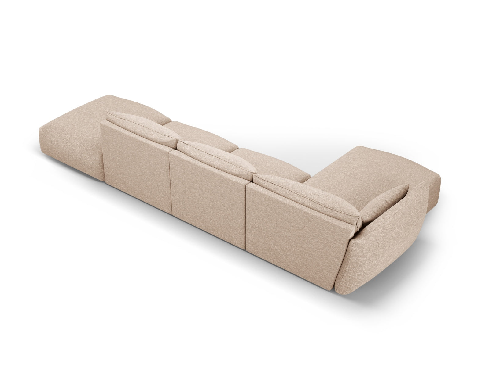5-Sitzer Ecksofa links Matera in Beige-Haga präsentiert im Onlineshop von KAQTU Design AG. Ecksofa links ist von Cosmopolitan Design