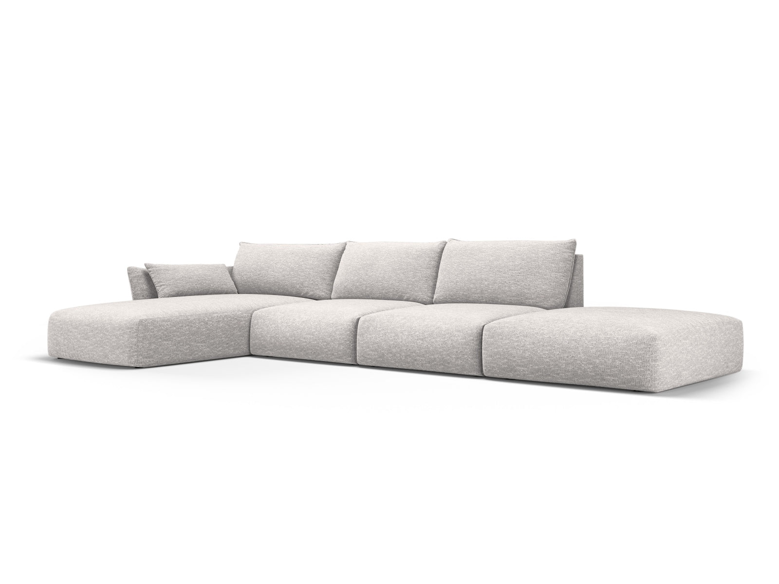 5-Sitzer Ecksofa links Matera in Light Grey-Haga präsentiert im Onlineshop von KAQTU Design AG. Ecksofa links ist von Cosmopolitan Design