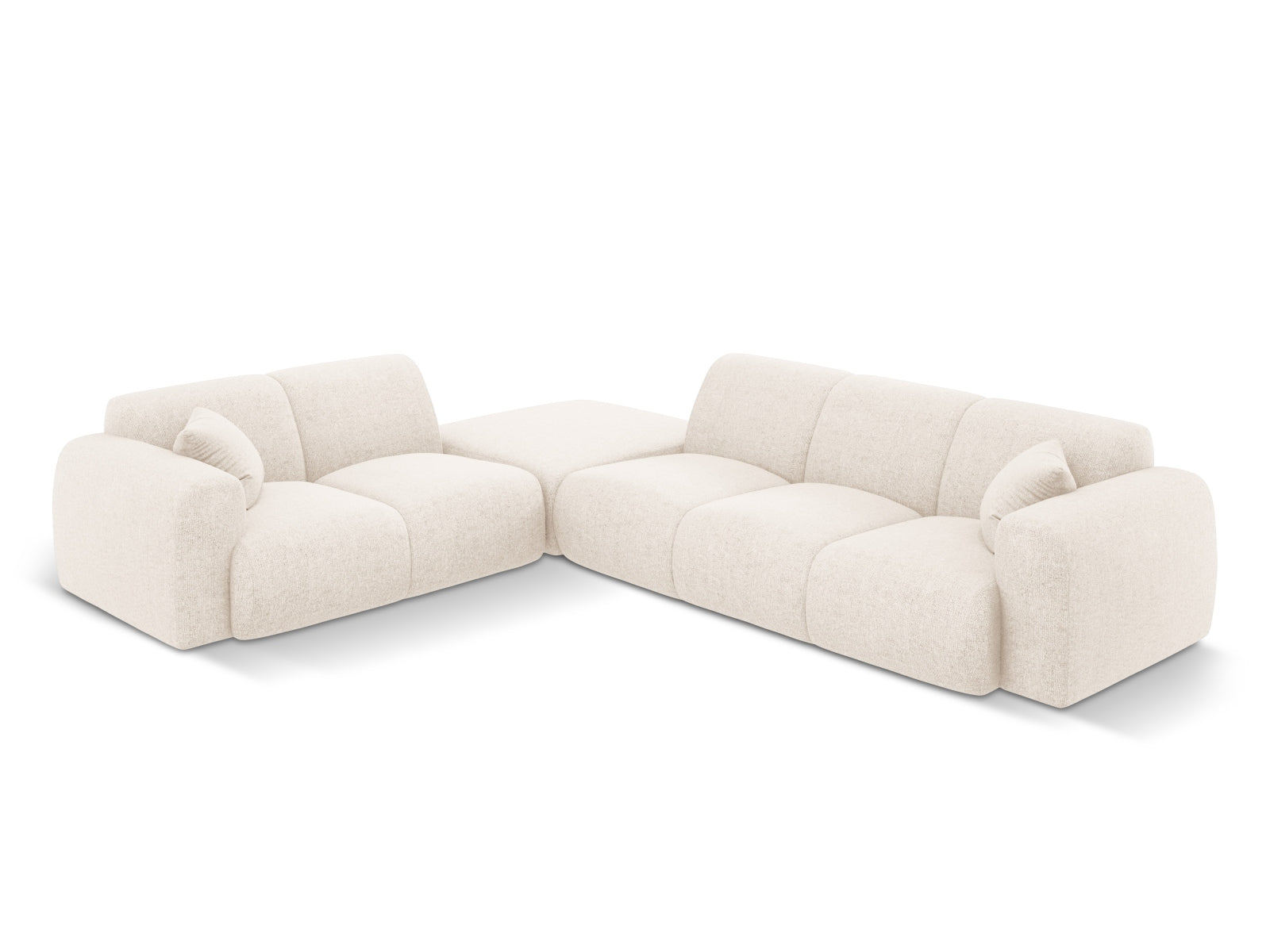 Nolio Ecksofa links 4 Sitzer 250cm in Light Beige-Haga präsentiert im Onlineshop von KAQTU Design AG. Ecksofa links ist von Cosmopolitan Design