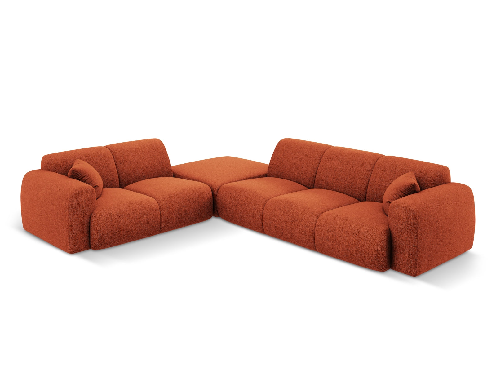 Nolio Ecksofa links 4 Sitzer 250cm in Terracotta präsentiert im Onlineshop von KAQTU Design AG. Ecksofa links ist von Cosmopolitan Design
