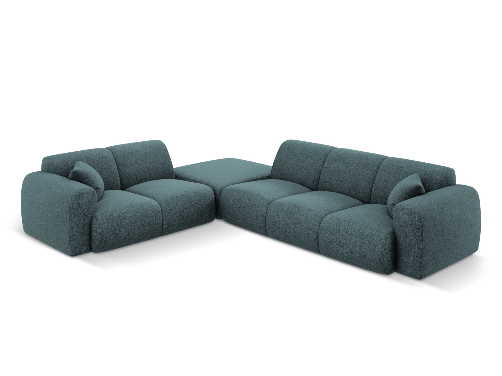 Nolio Ecksofa links 4 Sitzer 250cm in Petrol präsentiert im Onlineshop von KAQTU Design AG. Ecksofa links ist von Cosmopolitan Design