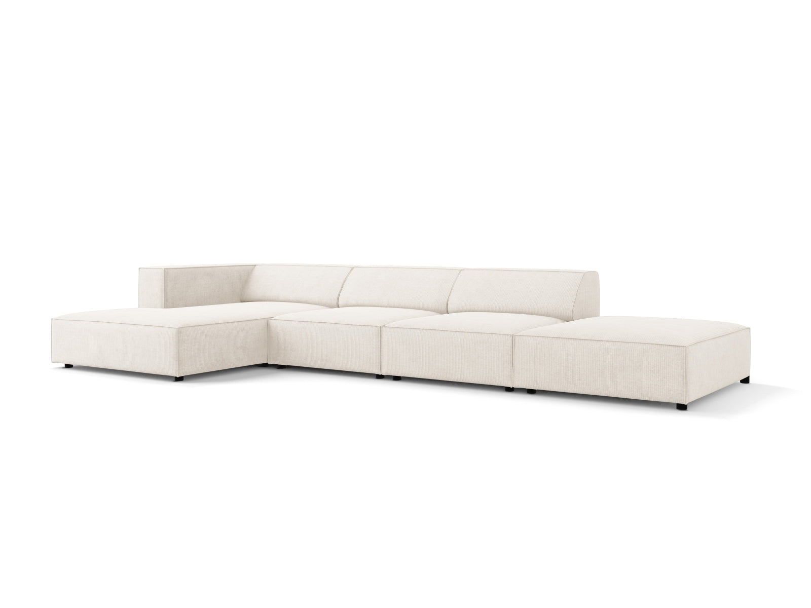 Elegantes Arendal Ecksofa links für 5 Personen in Ivory-Brave Me, stilvoll und modern, ideal für Ihr Wohnzimmer von Cosmopolitan Design.