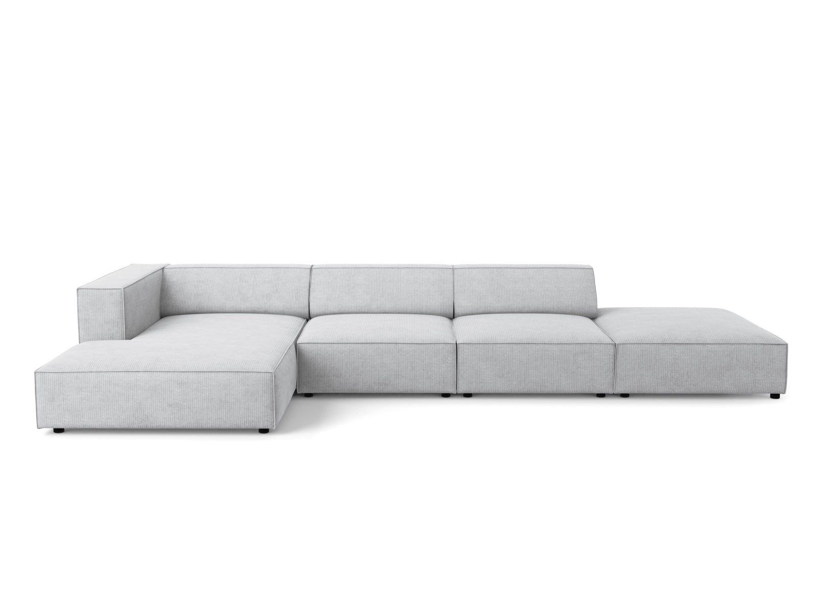 Arendal Ecksofa links 5 Sitzer in Light Grey-Brave Me präsentiert im Onlineshop von KAQTU Design AG. Ecksofa links ist von Cosmopolitan Design