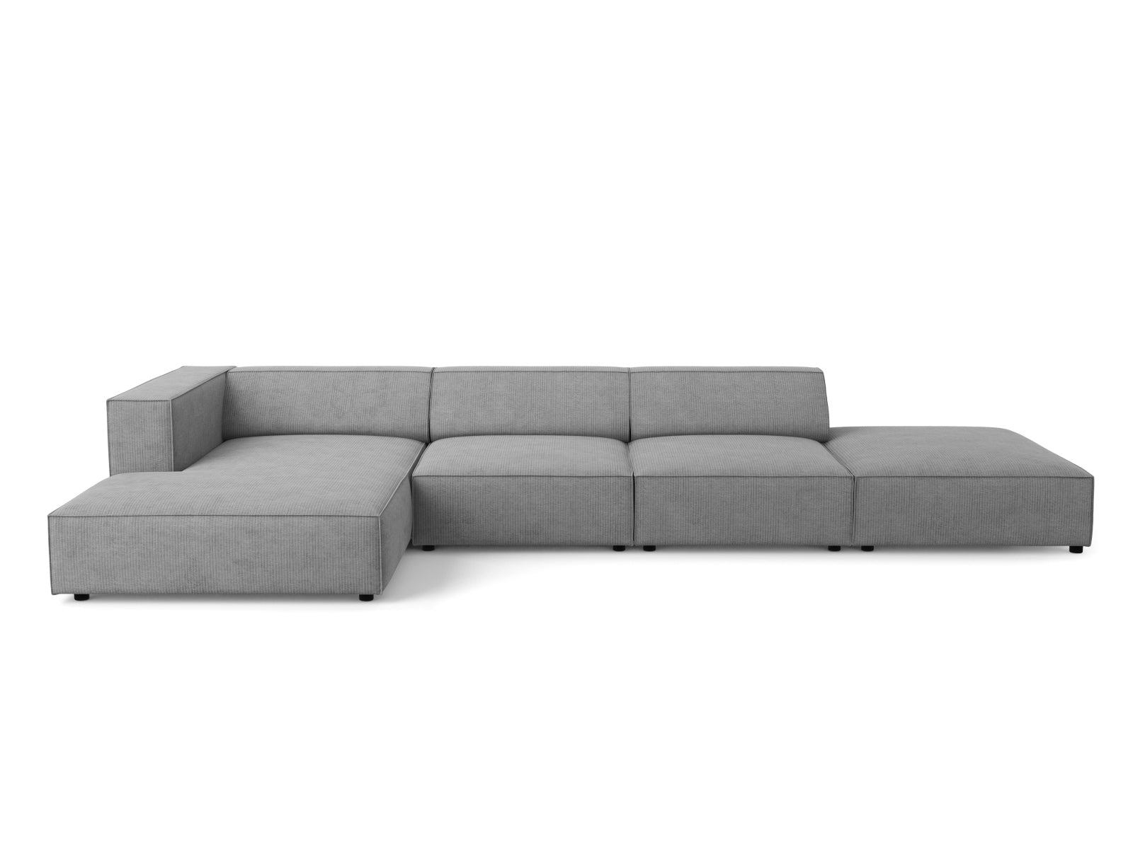 Arendal Ecksofa links 5 Sitzer in Dark Grey-Brave Me präsentiert im Onlineshop von KAQTU Design AG. Ecksofa links ist von Cosmopolitan Design
