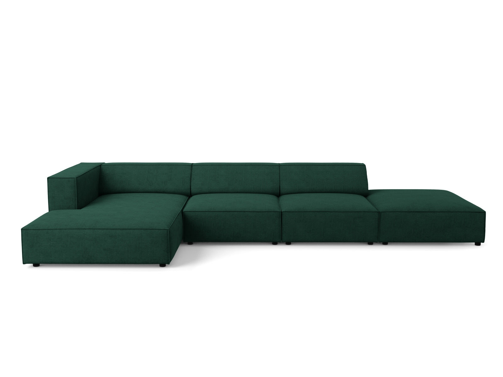 Arendal Ecksofa links 5 Sitzer in Bottle Green-Brave Me präsentiert im Onlineshop von KAQTU Design AG. Ecksofa links ist von Cosmopolitan Design