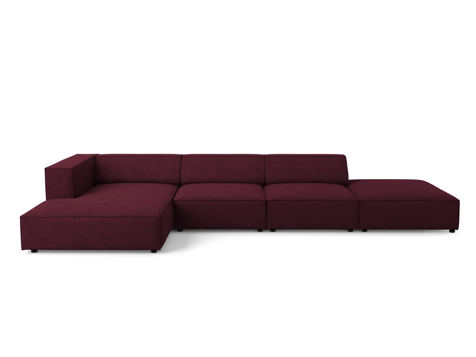 Arendal Ecksofa links 5 Sitzer in Ruby-Brave Me präsentiert im Onlineshop von KAQTU Design AG. Ecksofa links ist von Cosmopolitan Design