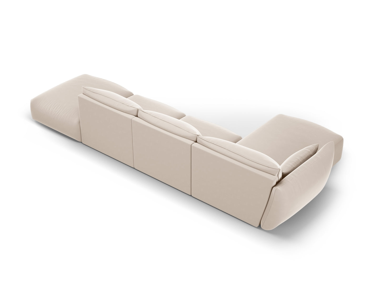 5-Sitzer Ecksofa links Matera in Beige-Salvador präsentiert im Onlineshop von KAQTU Design AG. Ecksofa links ist von Cosmopolitan Design