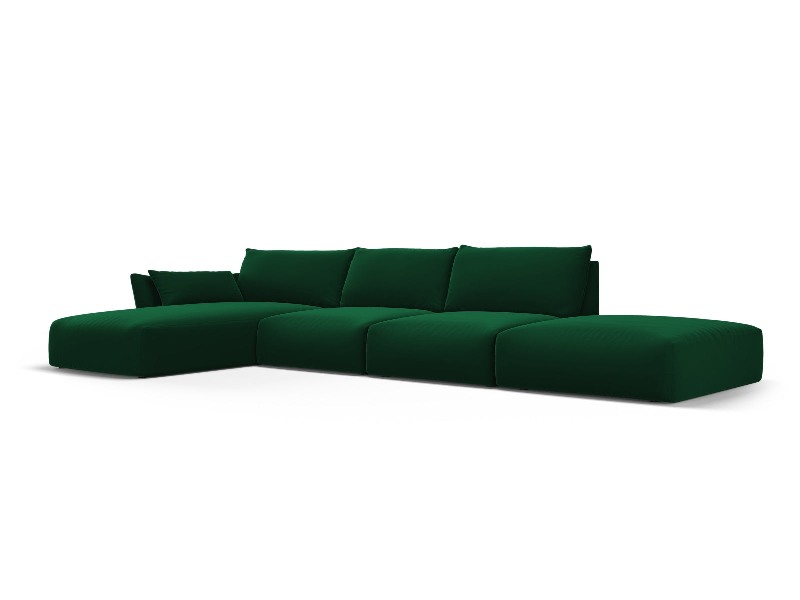 5-Sitzer Ecksofa links Matera in Bottle Green-Salvador präsentiert im Onlineshop von KAQTU Design AG. Ecksofa links ist von Cosmopolitan Design
