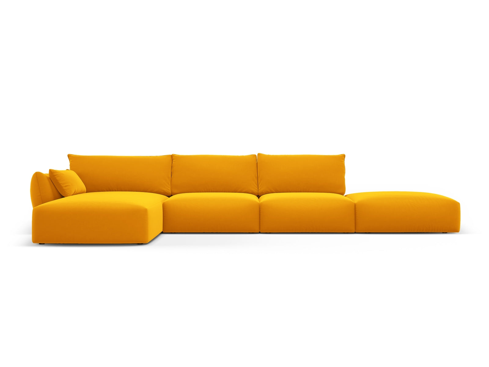 5-Sitzer Ecksofa links Matera in Yellow-Salvador präsentiert im Onlineshop von KAQTU Design AG. Ecksofa links ist von Cosmopolitan Design