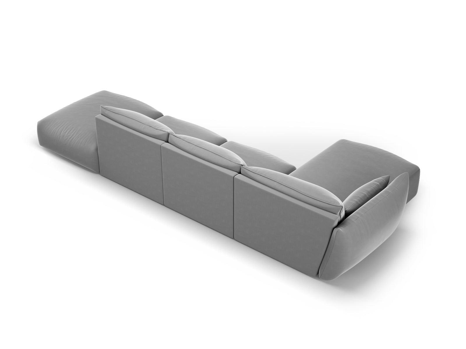 5-Sitzer Ecksofa links Matera in Grey-Salvador präsentiert im Onlineshop von KAQTU Design AG. Ecksofa links ist von Cosmopolitan Design