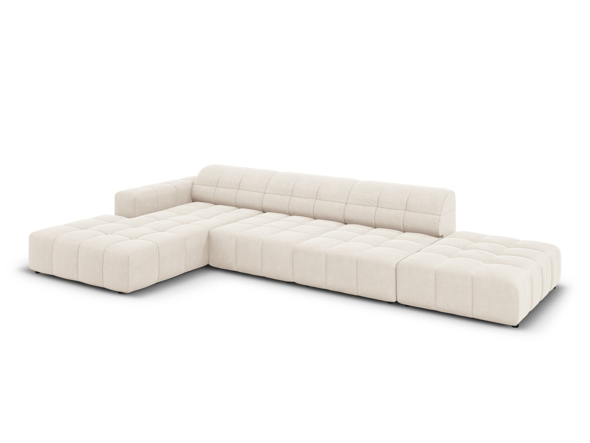 Chicago Velour Ecksofa links 5 Sitzer 166cm von Cosmopolitan Design – Ansicht 53