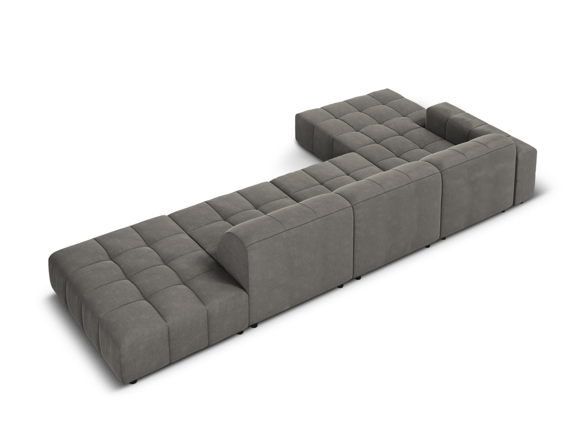 Chicago Velour Ecksofa links 5 Sitzer 166cm von Cosmopolitan Design – Ansicht 78