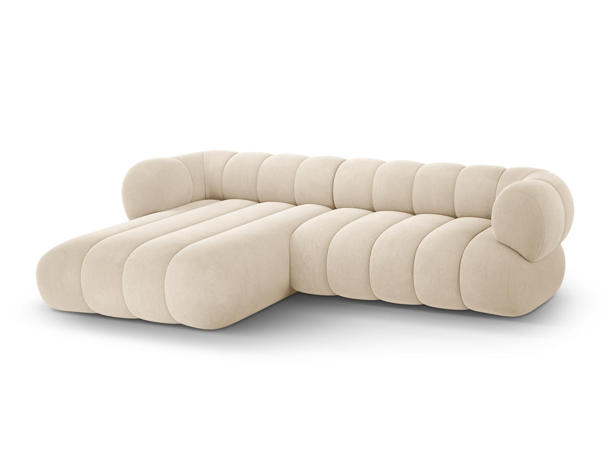 Koge Ecksofa links 5 Sitzer 165cm in Light Beige-Vogue präsentiert im Onlineshop von KAQTU Design AG. L-Sofa links ist von Cosmopolitan Design