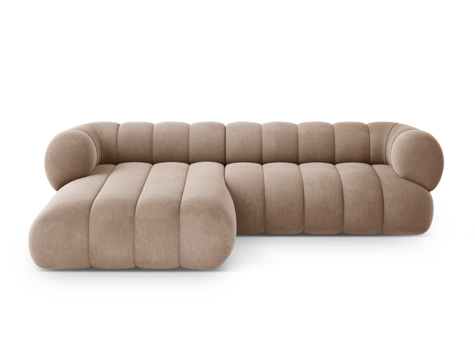 Koge Ecksofa links 5 Sitzer 165cm in Dark Beige-Vogue präsentiert im Onlineshop von KAQTU Design AG. L-Sofa links ist von Cosmopolitan Design