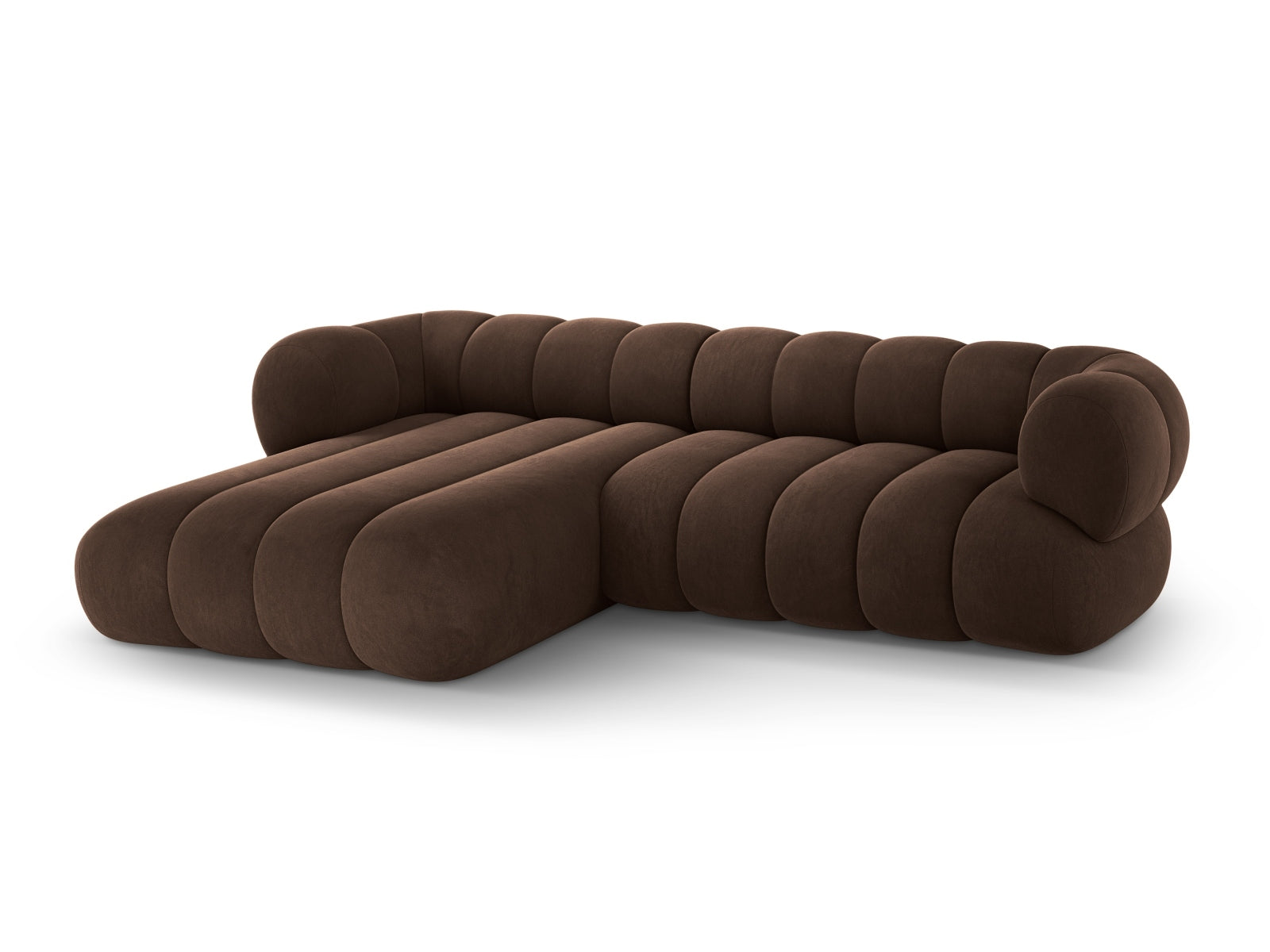 Koge Ecksofa links 5 Sitzer 165cm in Chocolate-Vogue präsentiert im Onlineshop von KAQTU Design AG. L-Sofa links ist von Cosmopolitan Design
