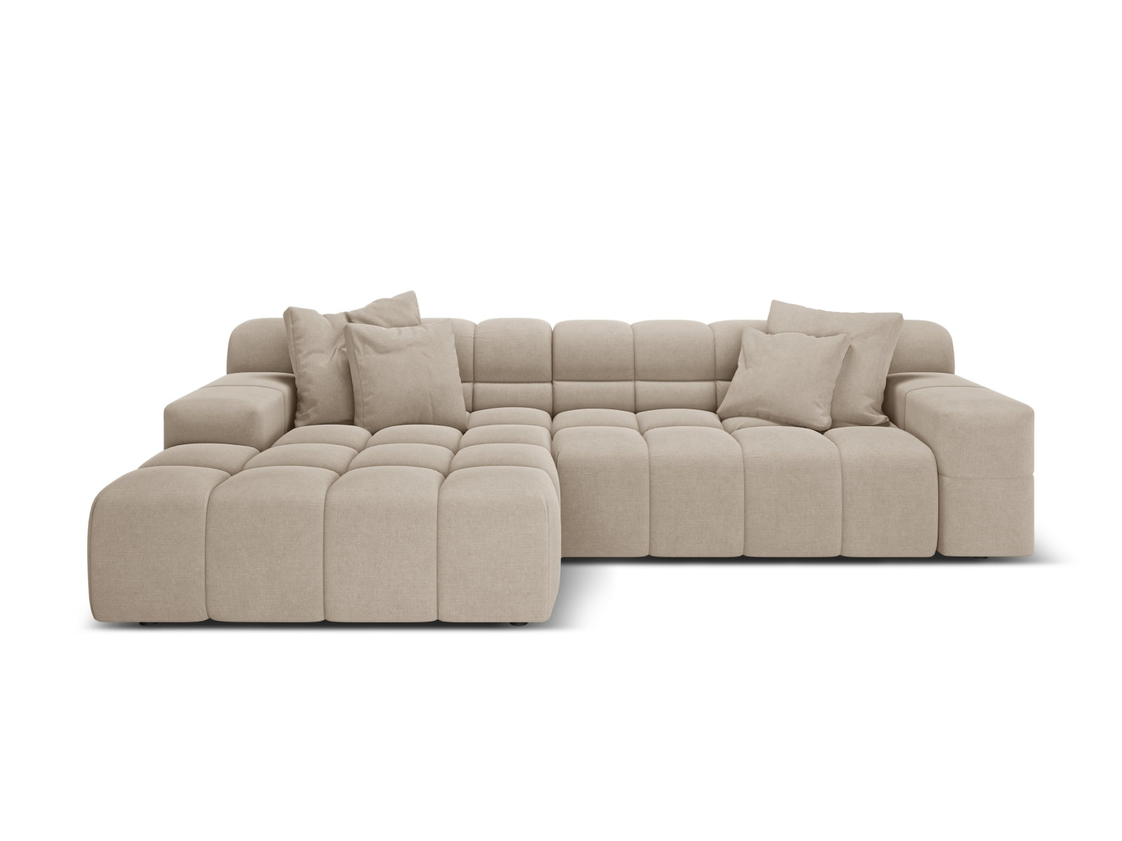 3-Sitzer Ecksofa links Hawaii in Cappuccino-Moly präsentiert im Onlineshop von KAQTU Design AG. Ecksofa links ist von Cosmopolitan Design