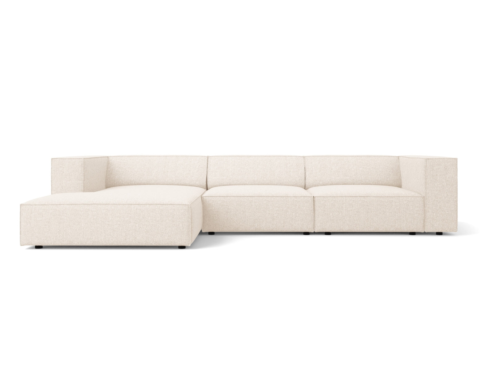 Arendal Ecksofa links 4 Sitzer in Light Beige-Haga präsentiert im Onlineshop von KAQTU Design AG. L-Sofa links ist von Cosmopolitan Design