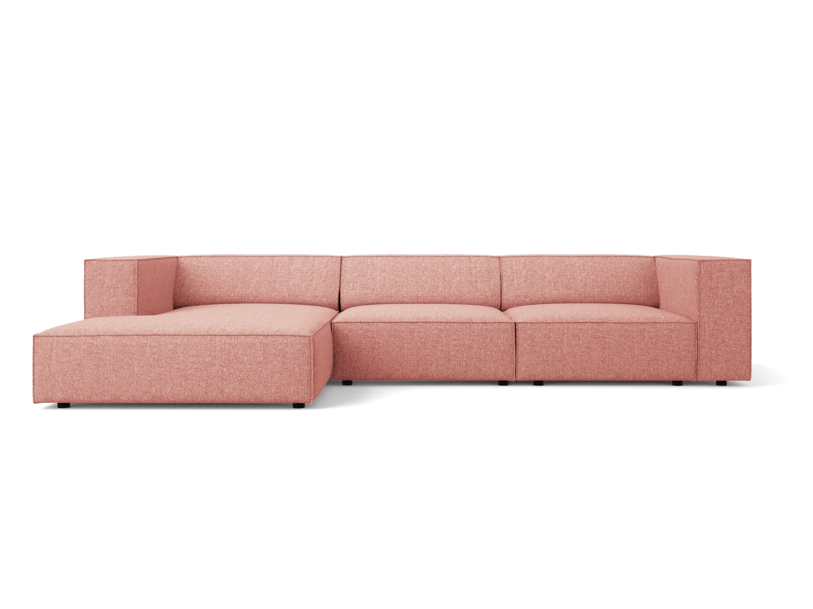 Arendal Ecksofa links 4 Sitzer in Pink-Haga präsentiert im Onlineshop von KAQTU Design AG. L-Sofa links ist von Cosmopolitan Design
