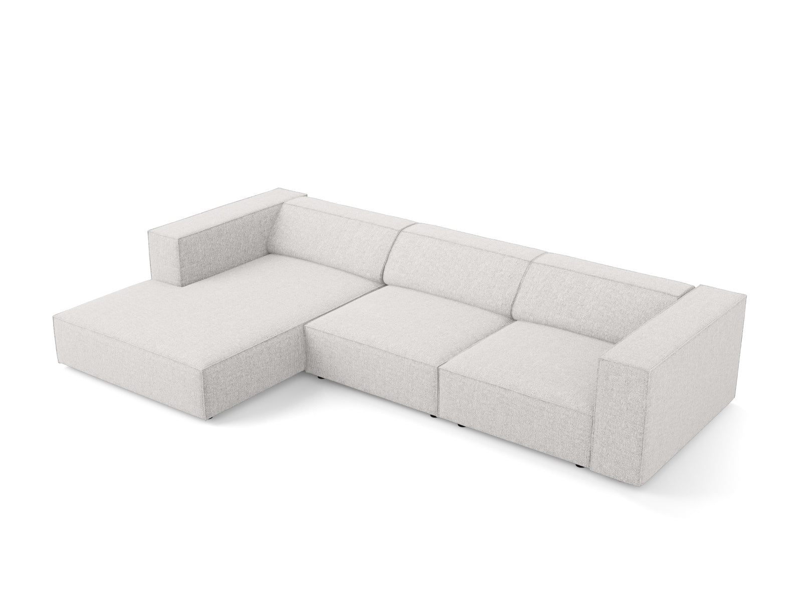 Modernes Arendal Ecksofa in dezentem Grau, ideal für gemütliche Wohnräume. Geräumiges 4-Sitzer Design von Cosmopolitan Design.