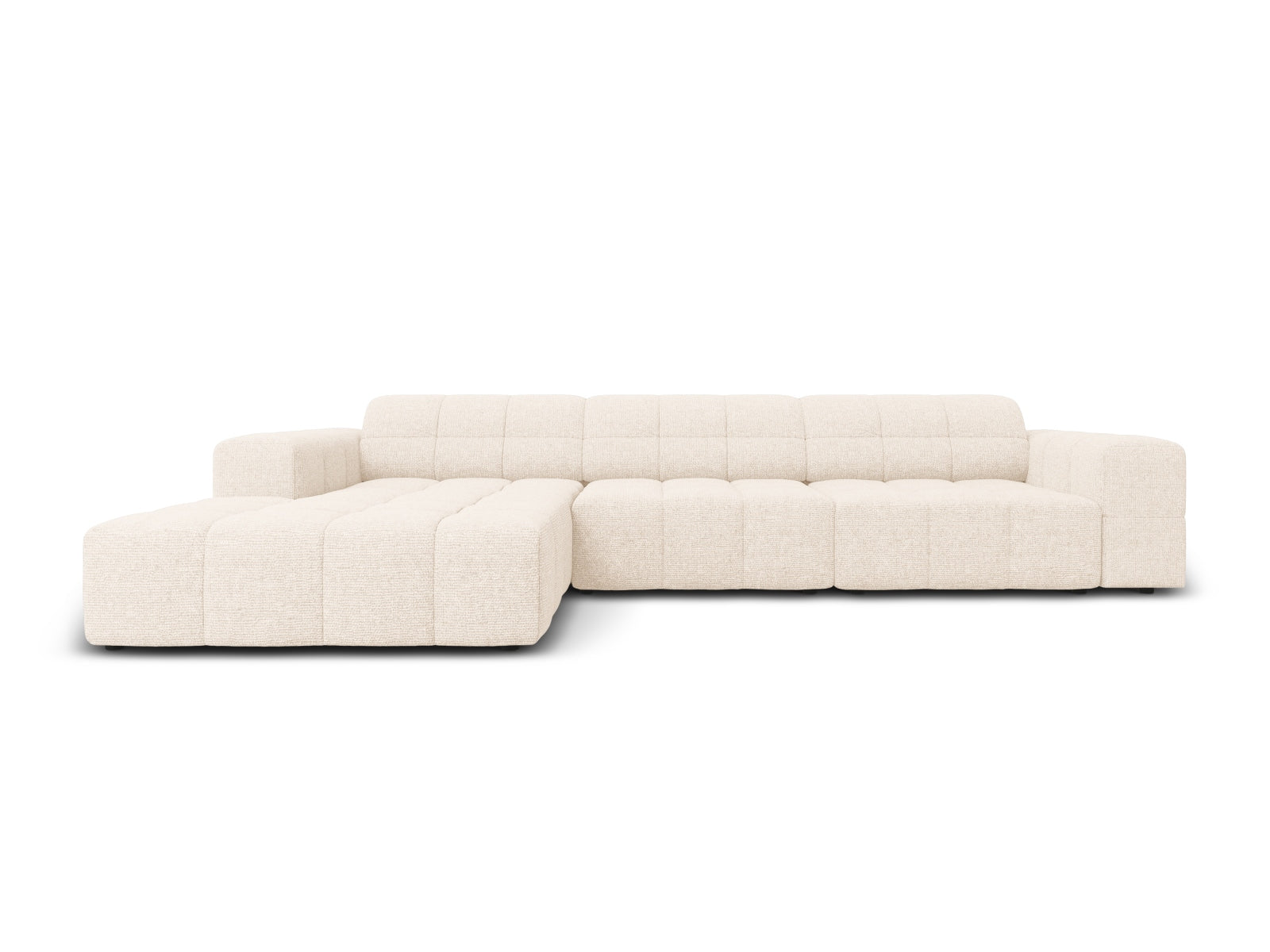 Chicago Ecksofa links 4 Sitzer 166cm in Light Beige präsentiert im Onlineshop von KAQTU Design AG. Ecksofa links ist von Cosmopolitan Design
