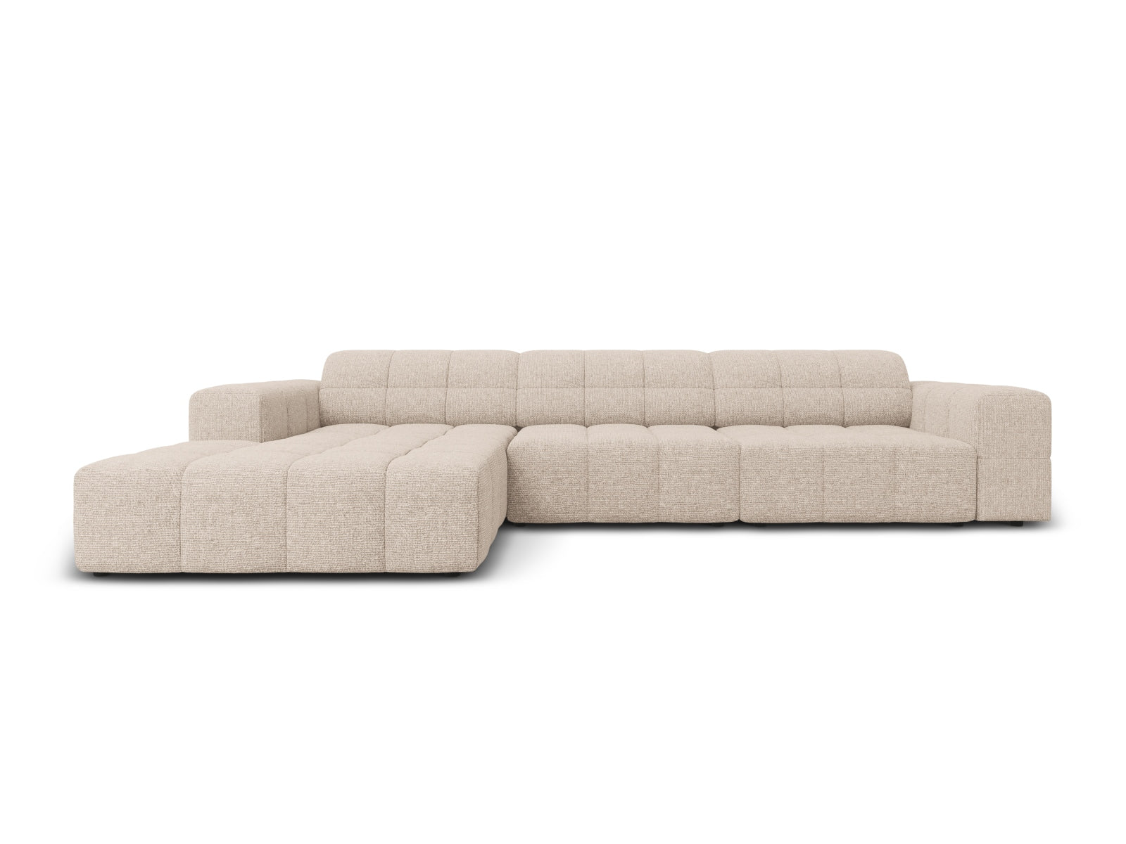 Chicago Ecksofa links 4 Sitzer 166cm in Beige-Haga präsentiert im Onlineshop von KAQTU Design AG. L-Sofa links ist von Cosmopolitan Design