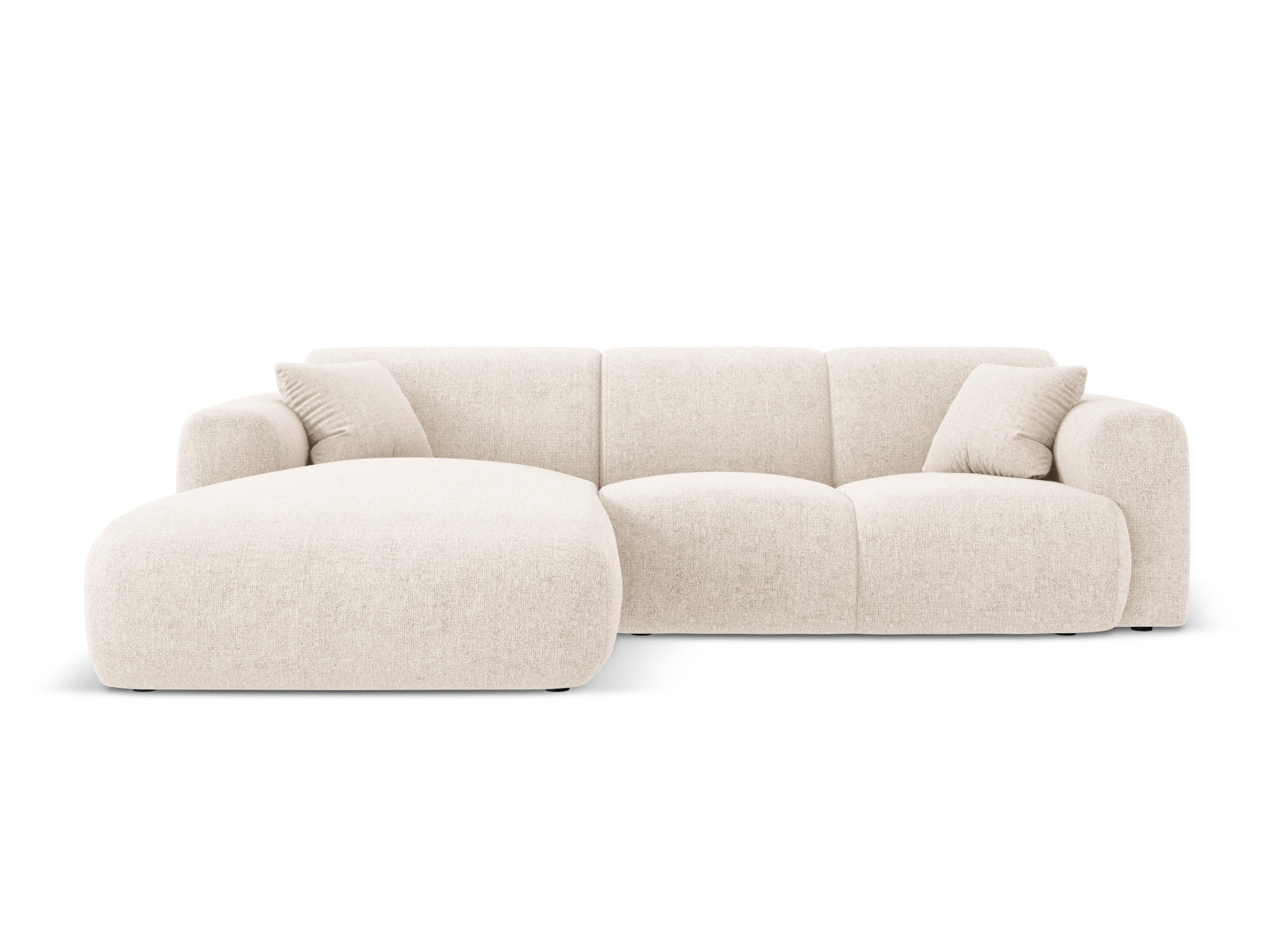Nolio Ecksofa links 4 Sitzer 170cm in Light Beige-Haga präsentiert im Onlineshop von KAQTU Design AG. L-Sofa links ist von Cosmopolitan Design
