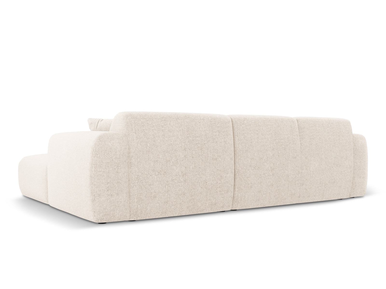 Modernes Nolio Ecksofa links in hellem Beige, ideal für gemütliche Wohnräume, entworfen von Cosmopolitan Design.