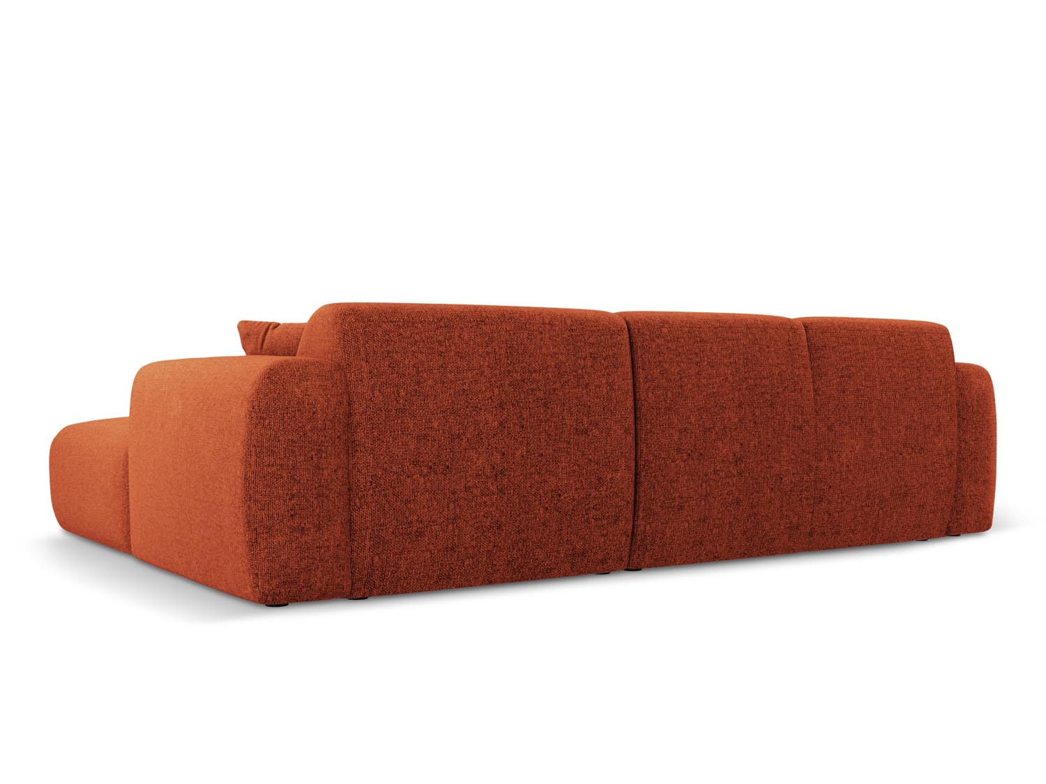 Modernes Nolio Ecksofa links in sanftem Terracotta, 4-Sitzer mit 170cm, ideal für gemütliche und stilvolle Wohnräume, von Cosmopolitan Design.