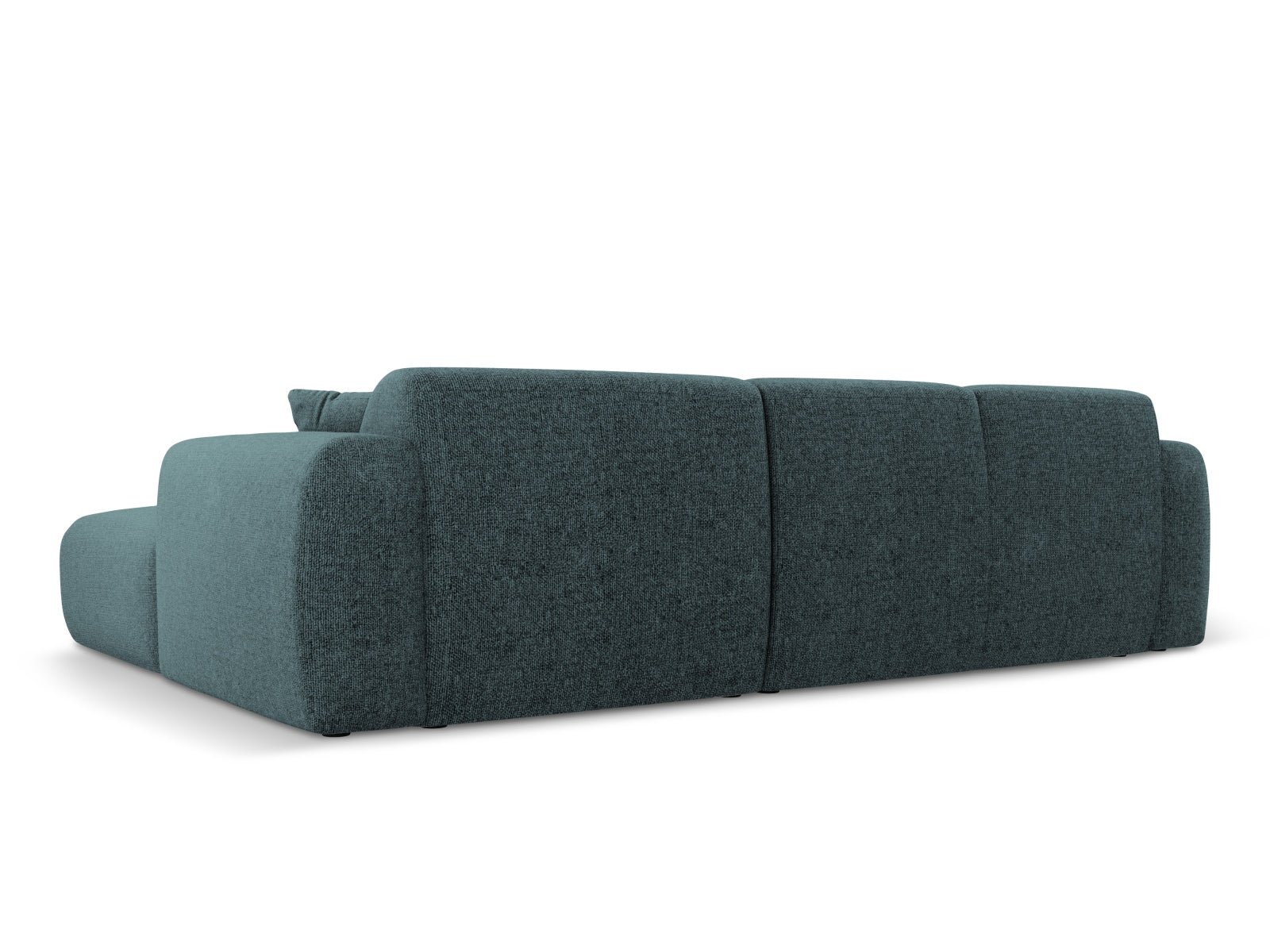 Elegantes Nolio Ecksofa links in Petrol-Haga, 4-Sitzer, 170 cm, ideal für gemütliche und moderne Wohnambiente von Cosmopolitan Design.