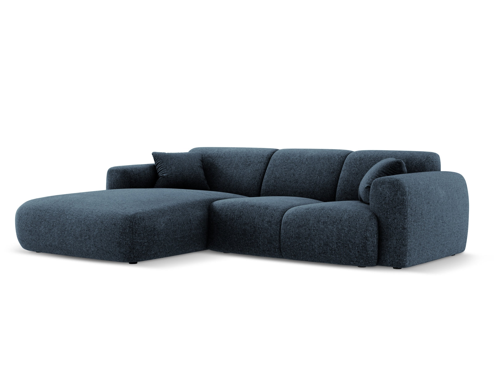 Modernes Nolio Ecksofa links in Royal Blue, 4-Sitzer, 170 cm, perfektes Möbelstück für stilvolle Wohnräume.