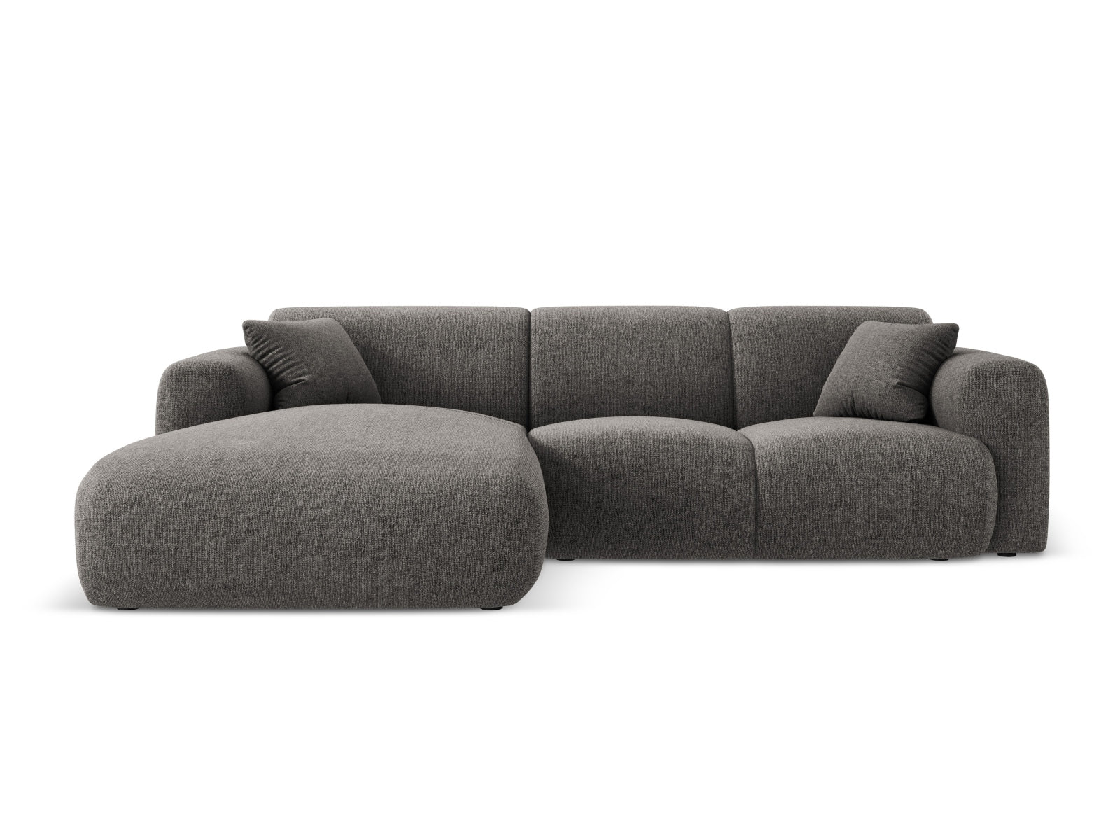 Nolio Ecksofa links 4 Sitzer 170cm in Grey-Haga präsentiert im Onlineshop von KAQTU Design AG. L-Sofa links ist von Cosmopolitan Design